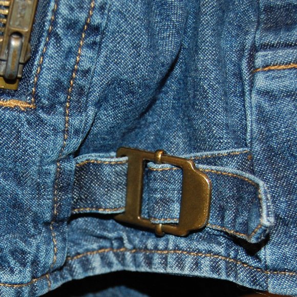 Jones New York Women's Denim Blue Jean Jacket W/Side Zipper Size 4 - Picture 9 of 12